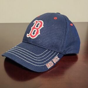 Blue and Red Baseball Cap with Logo